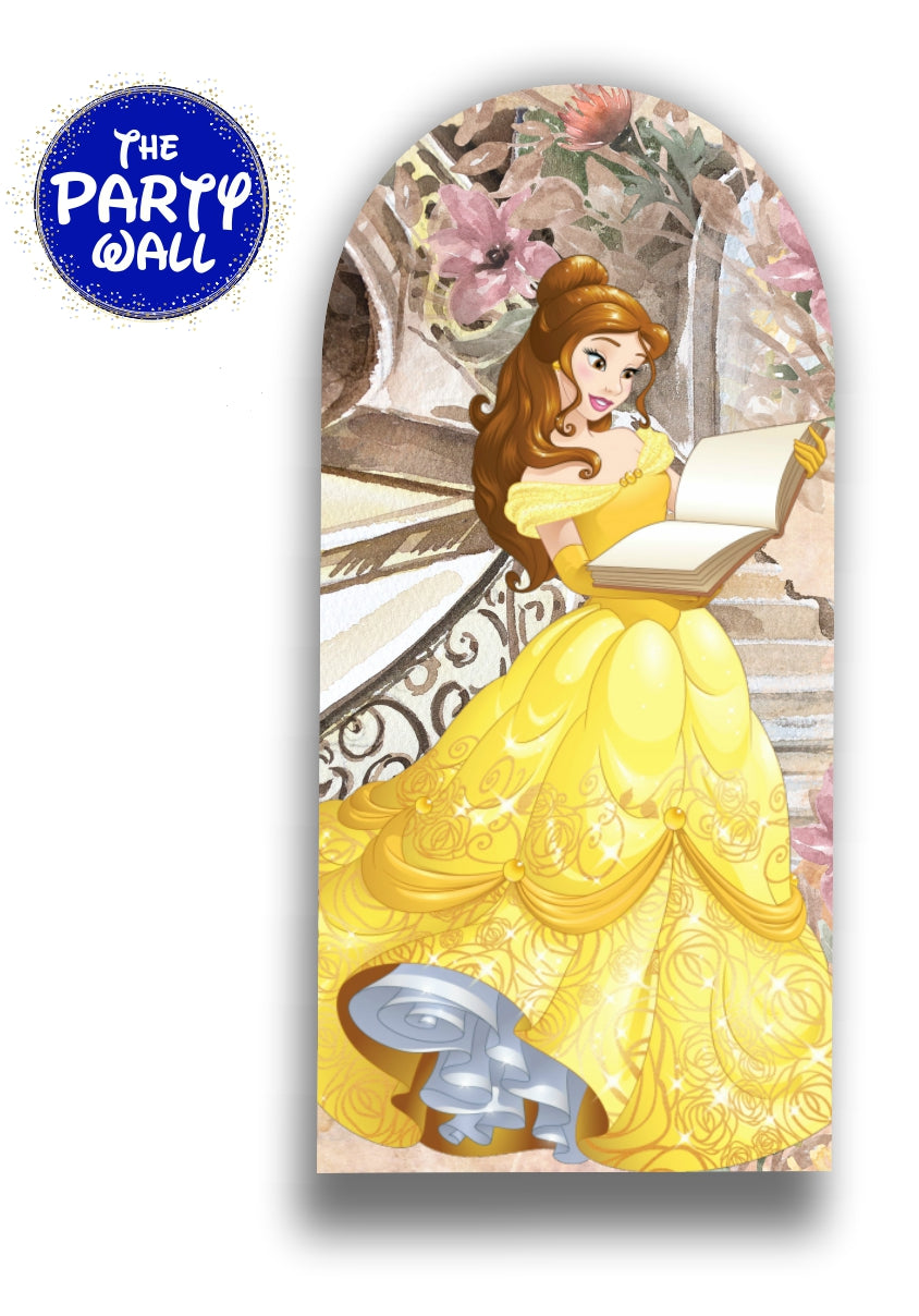 La Bella y la Bestia - Funda para mampara de punta redonda