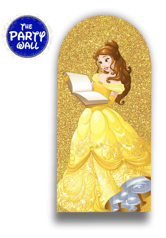 La Bella y la Bestia - Funda para mampara de punta redonda