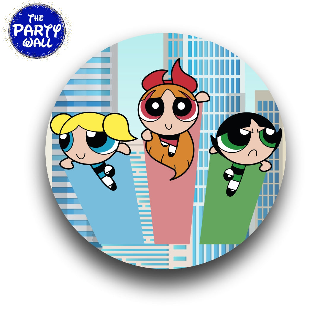 Las Chicas Superpoderosas - Funda para mampara circular