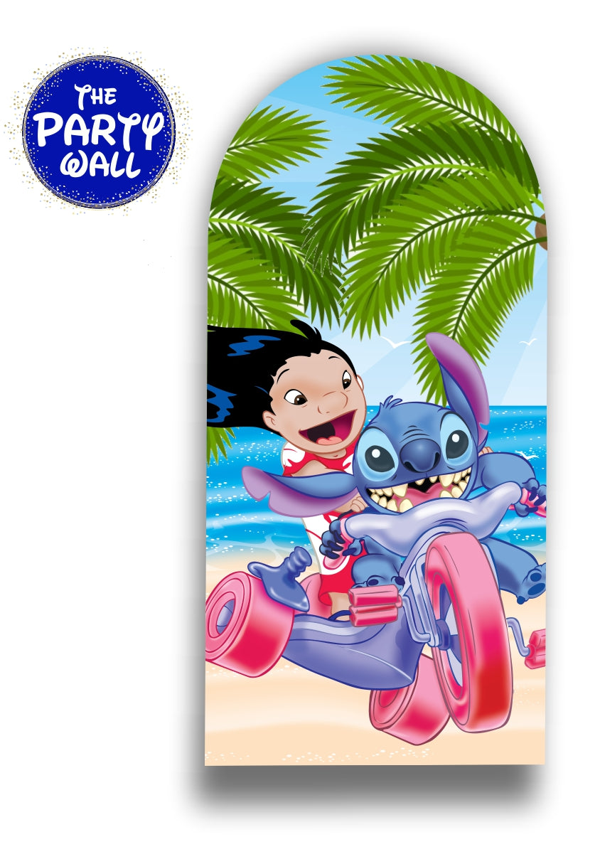 Lilo y Stitch - Funda para mampara de punta redonda