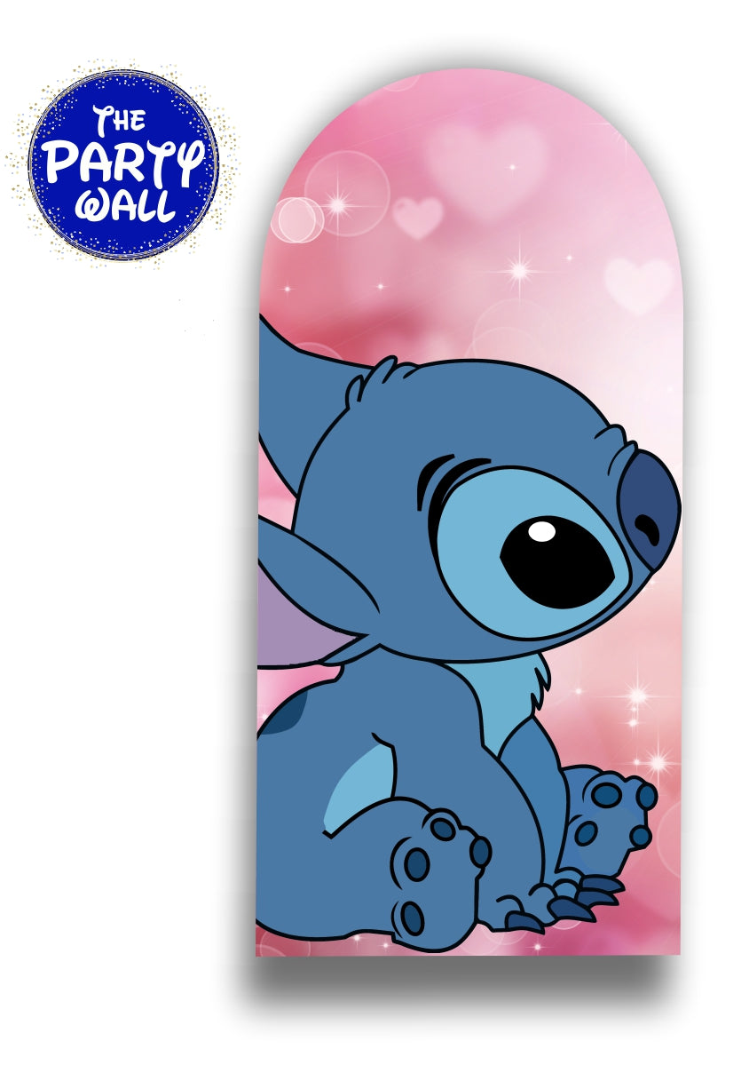 Lilo y Stitch - Funda para mampara de punta redonda