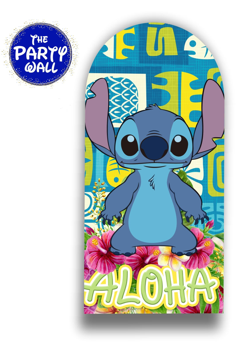 Lilo y Stitch - Funda para mampara de punta redonda