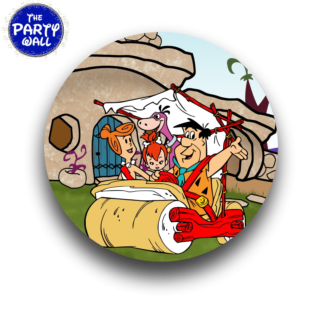 Los Picapiedra - Funda para mampara circular