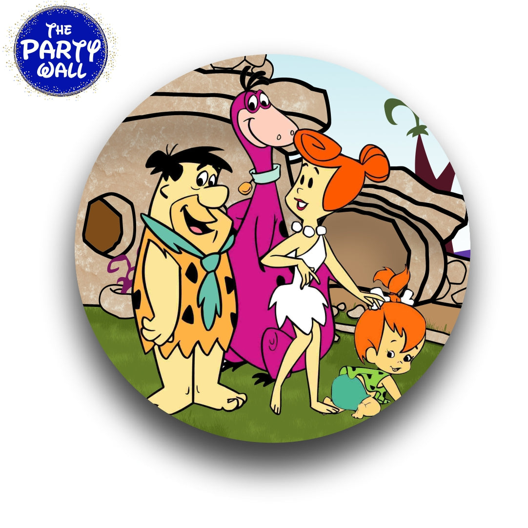 Los Picapiedra - Funda para mampara circular