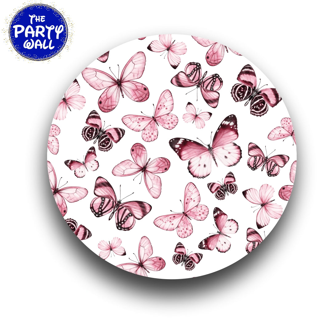 Mariposas - Funda para mampara circular