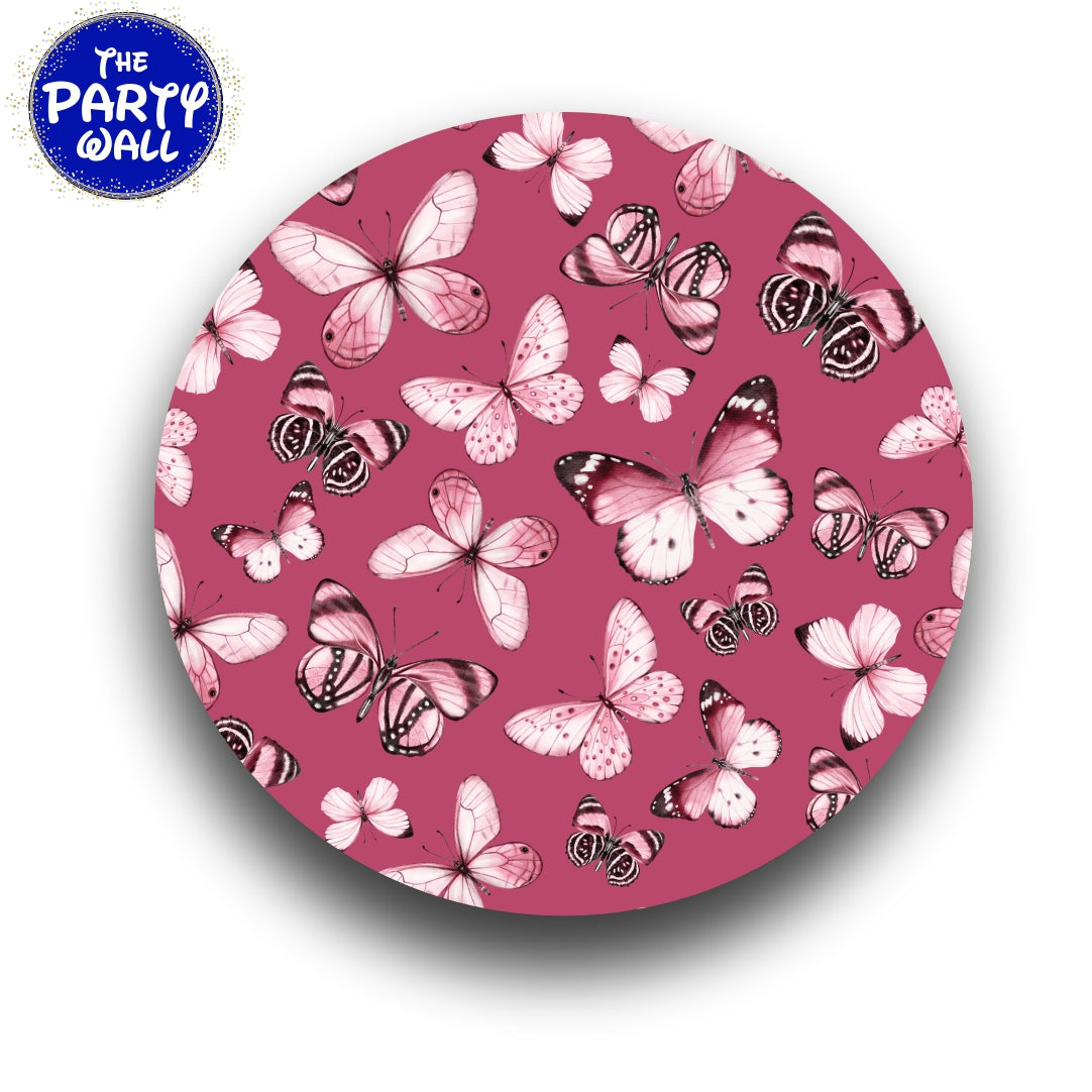 Mariposas - Funda para mampara circular