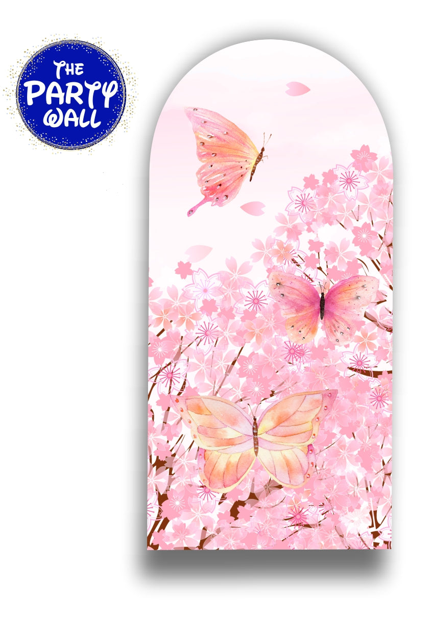 Mariposas - Funda para mampara de punta redonda