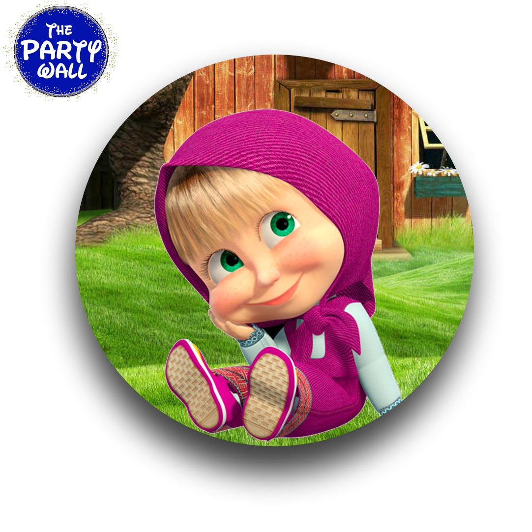 Masha y el Oso - Funda para mampara circular