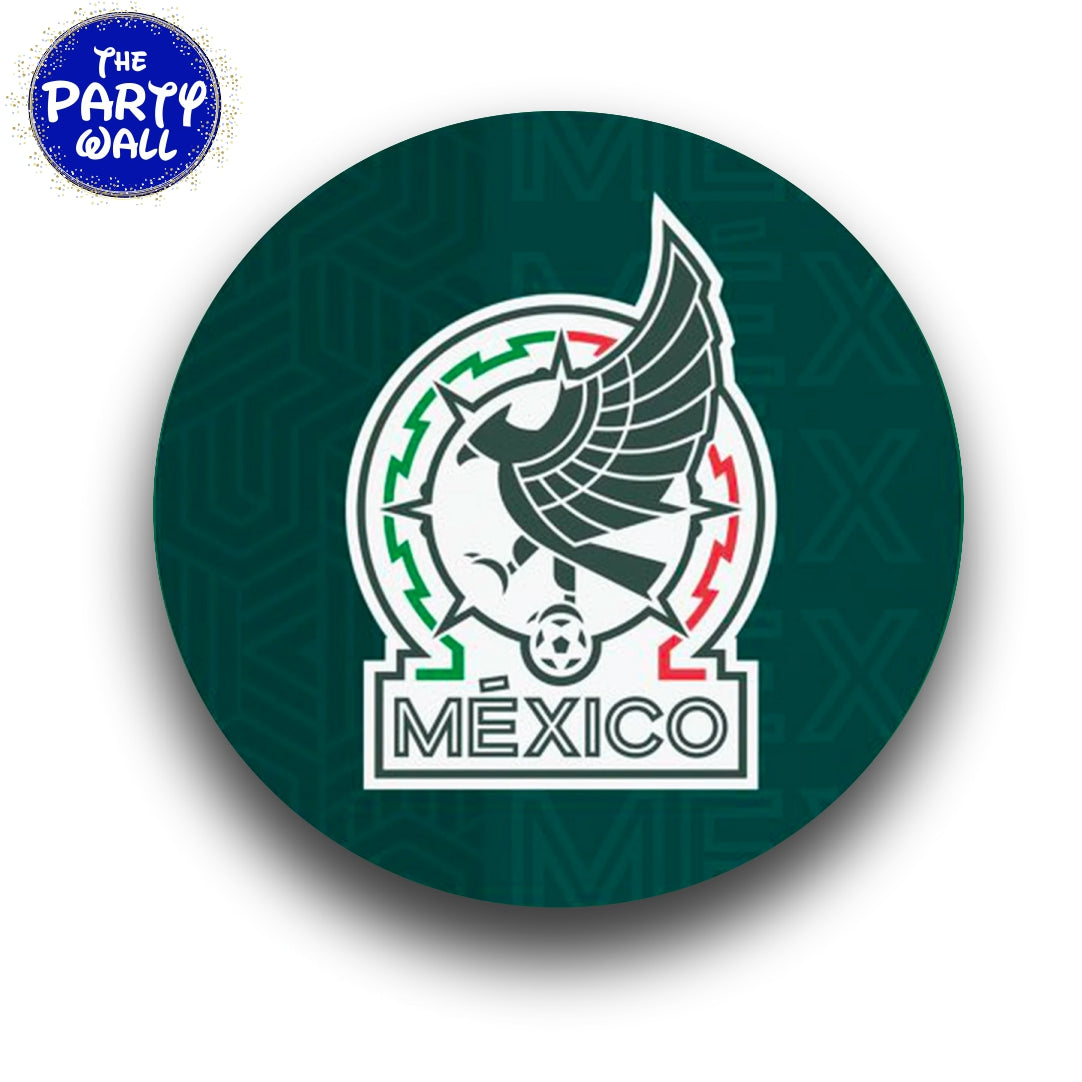 Futbol Soccer Mexicano - Funda para mampara circular
