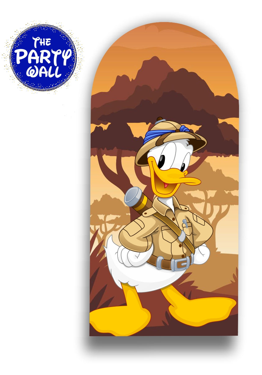 Mickey Mouse Safari - Funda para mampara de punta redonda