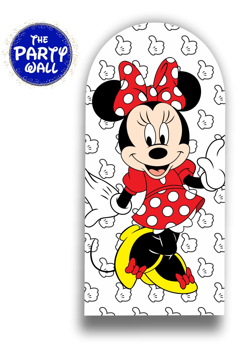 Minnie Mouse - Funda para mampara de punta redonda