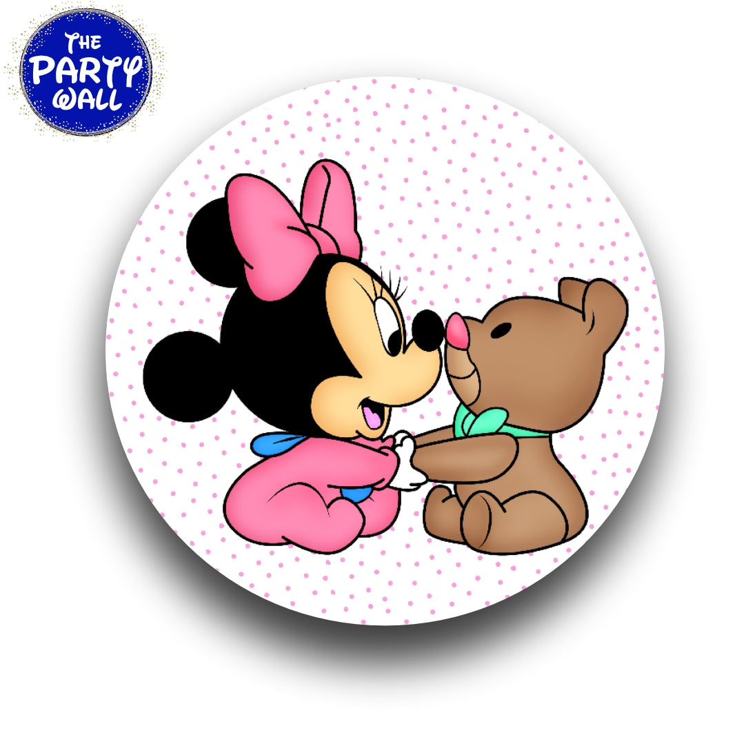 Minnie Mouse Bebé - Funda para mampara circular
