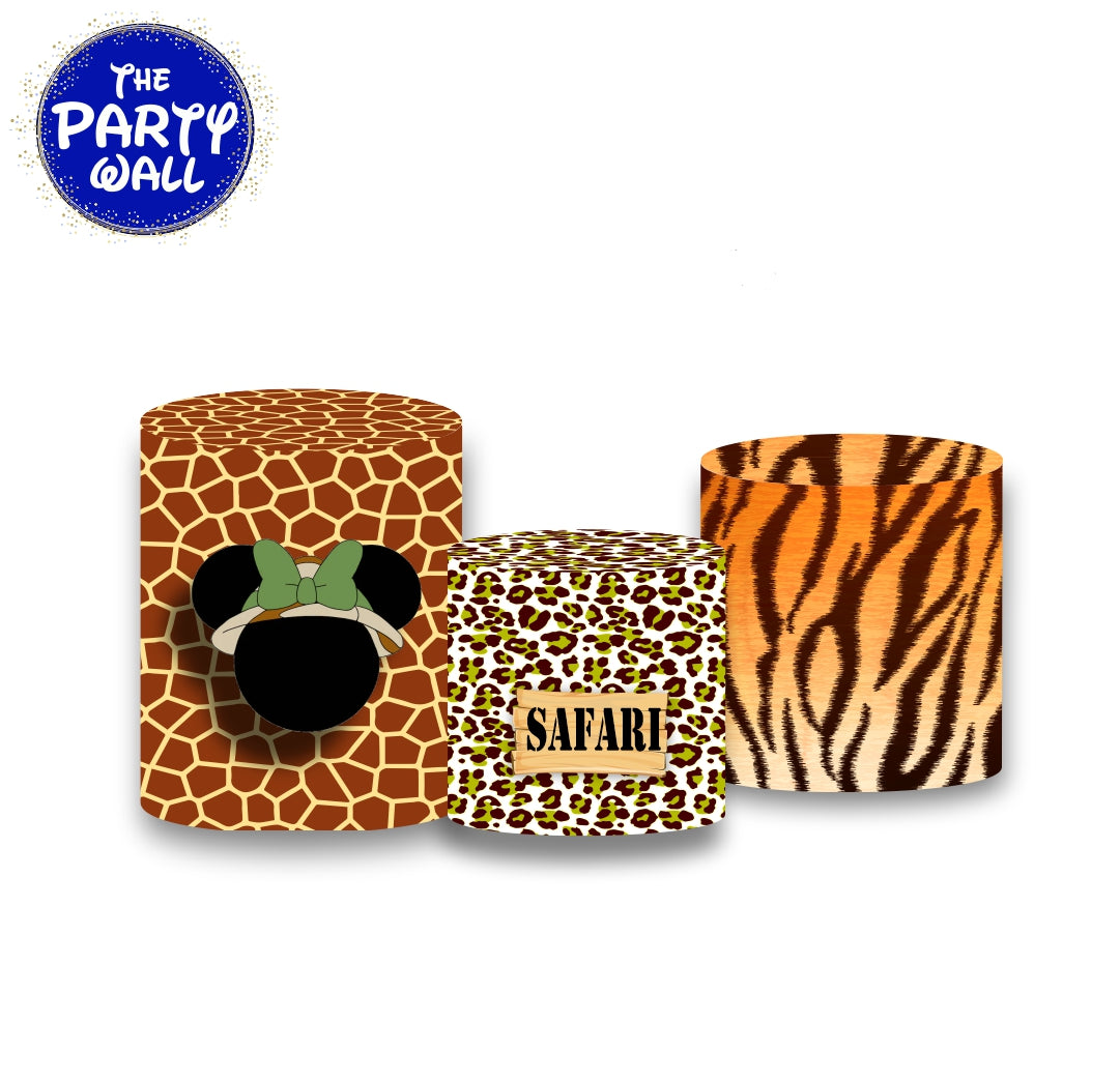 Minnie Mouse Safari - Fundas para cilindros