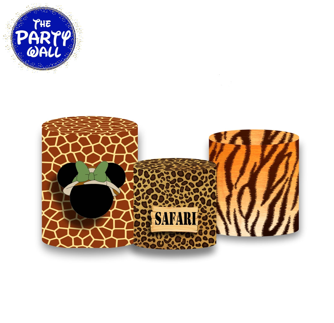 Minnie Mouse Safari - Fundas para cilindros