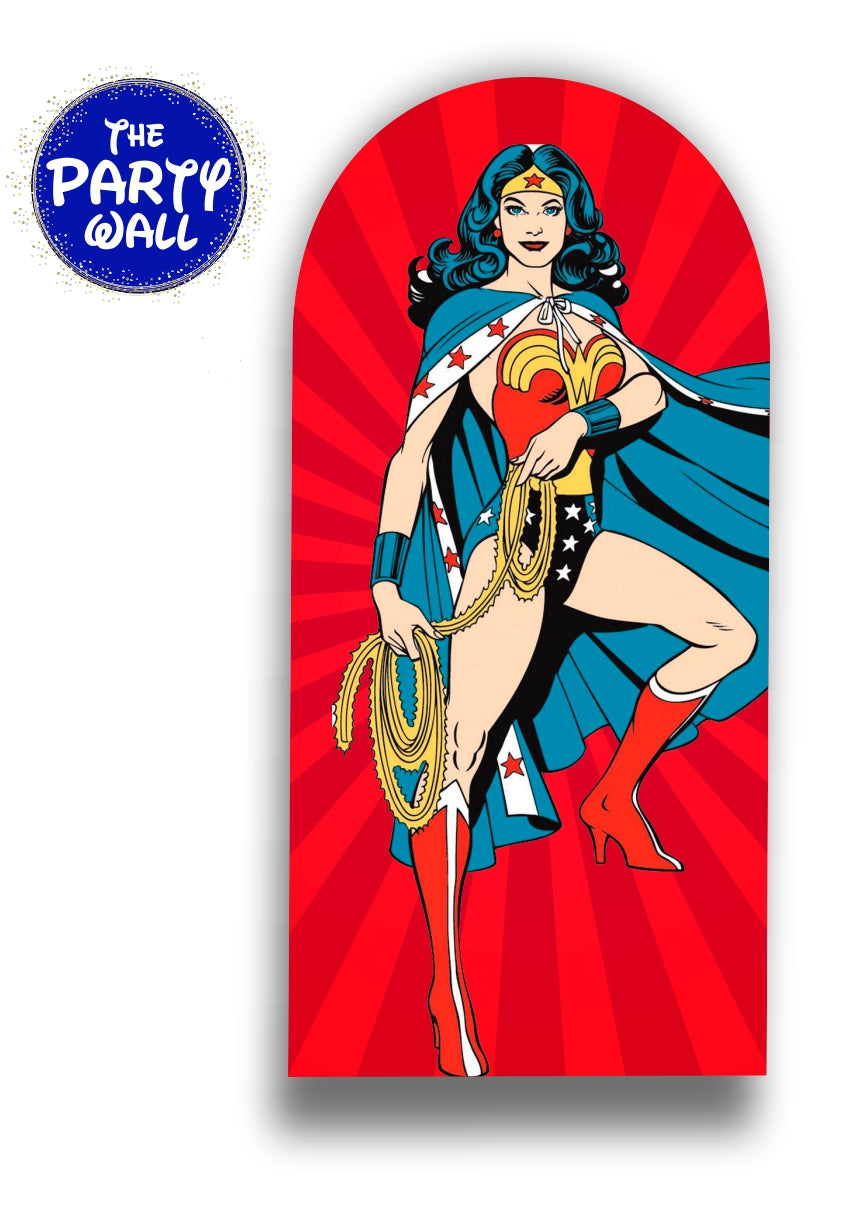Mujer Maravilla - Funda para mampara de punta redonda