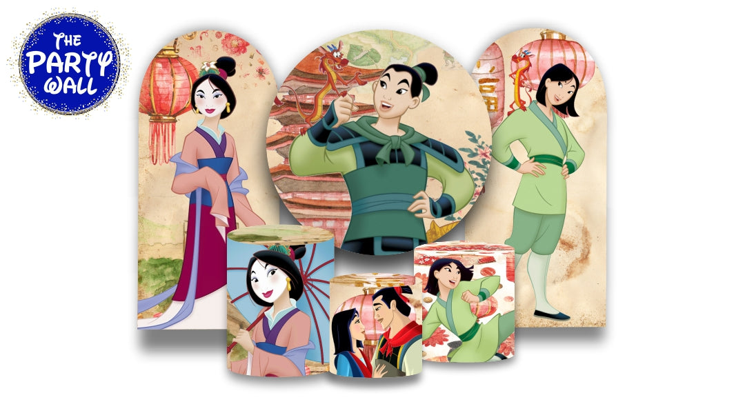 Mulan - Fundas para set + 2 complementos