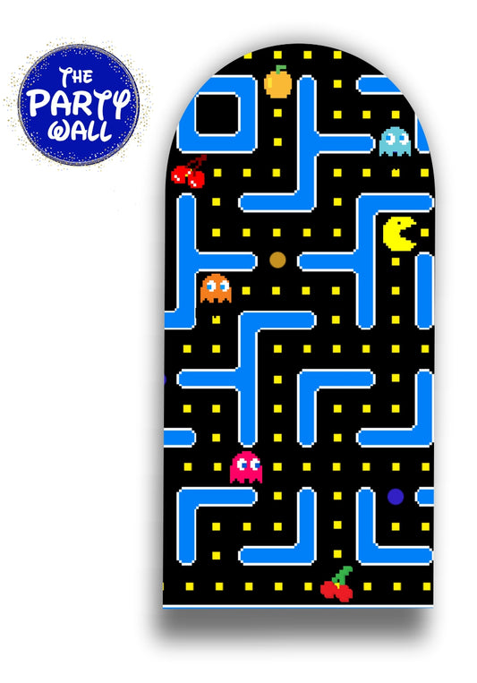 Pac-Man - Funda para mampara de punta redonda