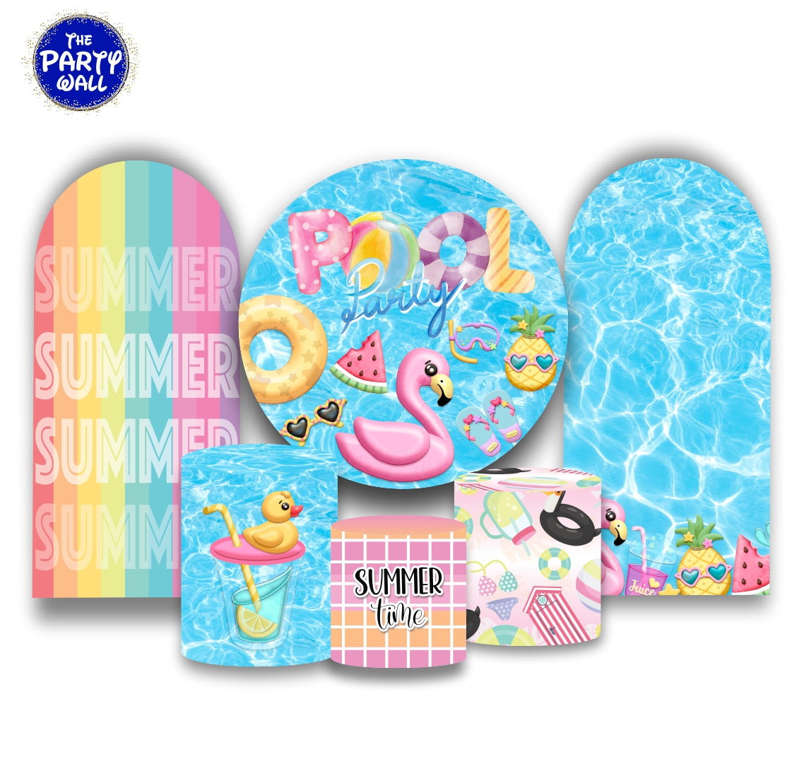 Pool Party / Albercada - Fundas para set + 2 complementos