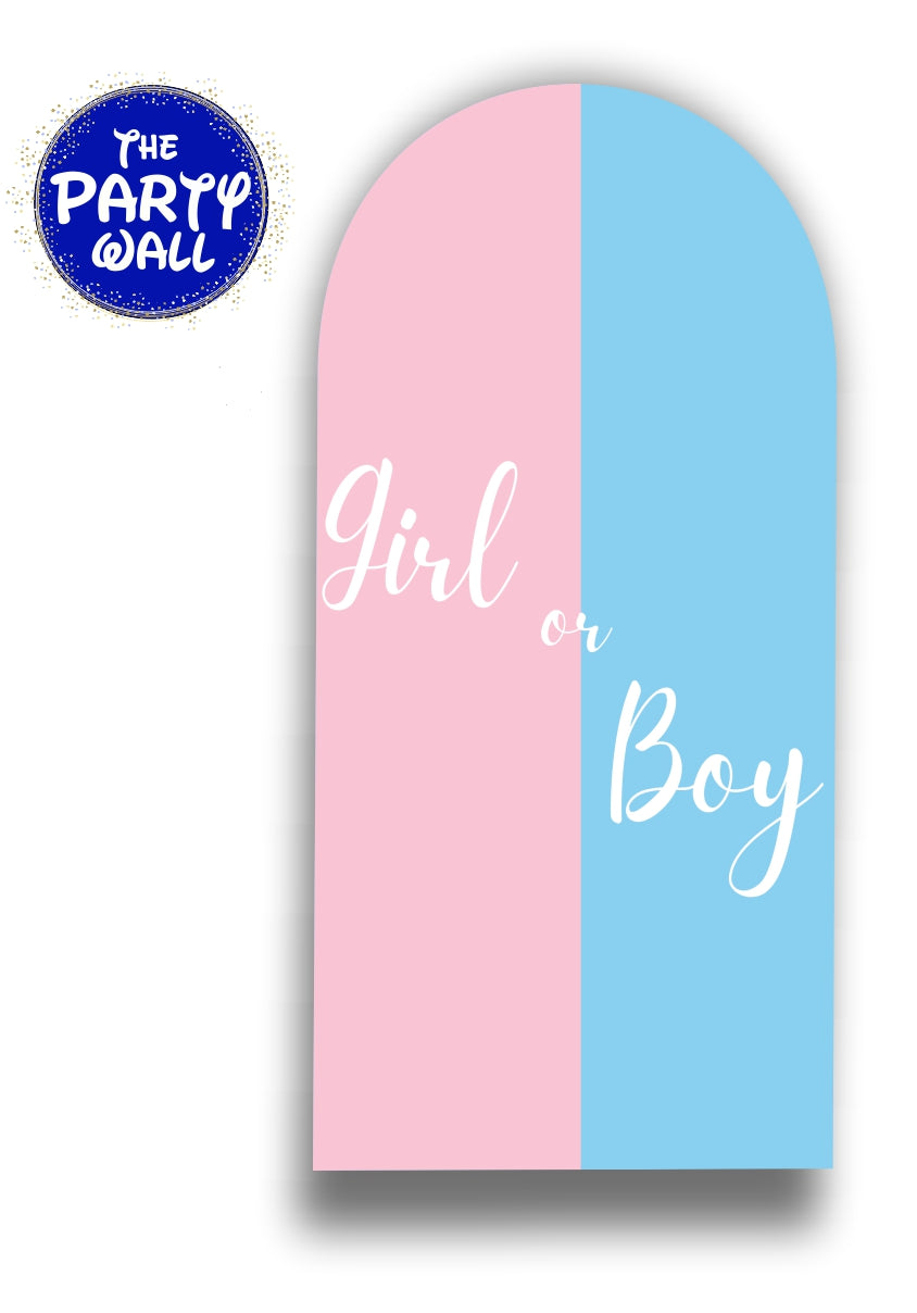 Revelación de Sexo - Funda para mampara de punta redonda