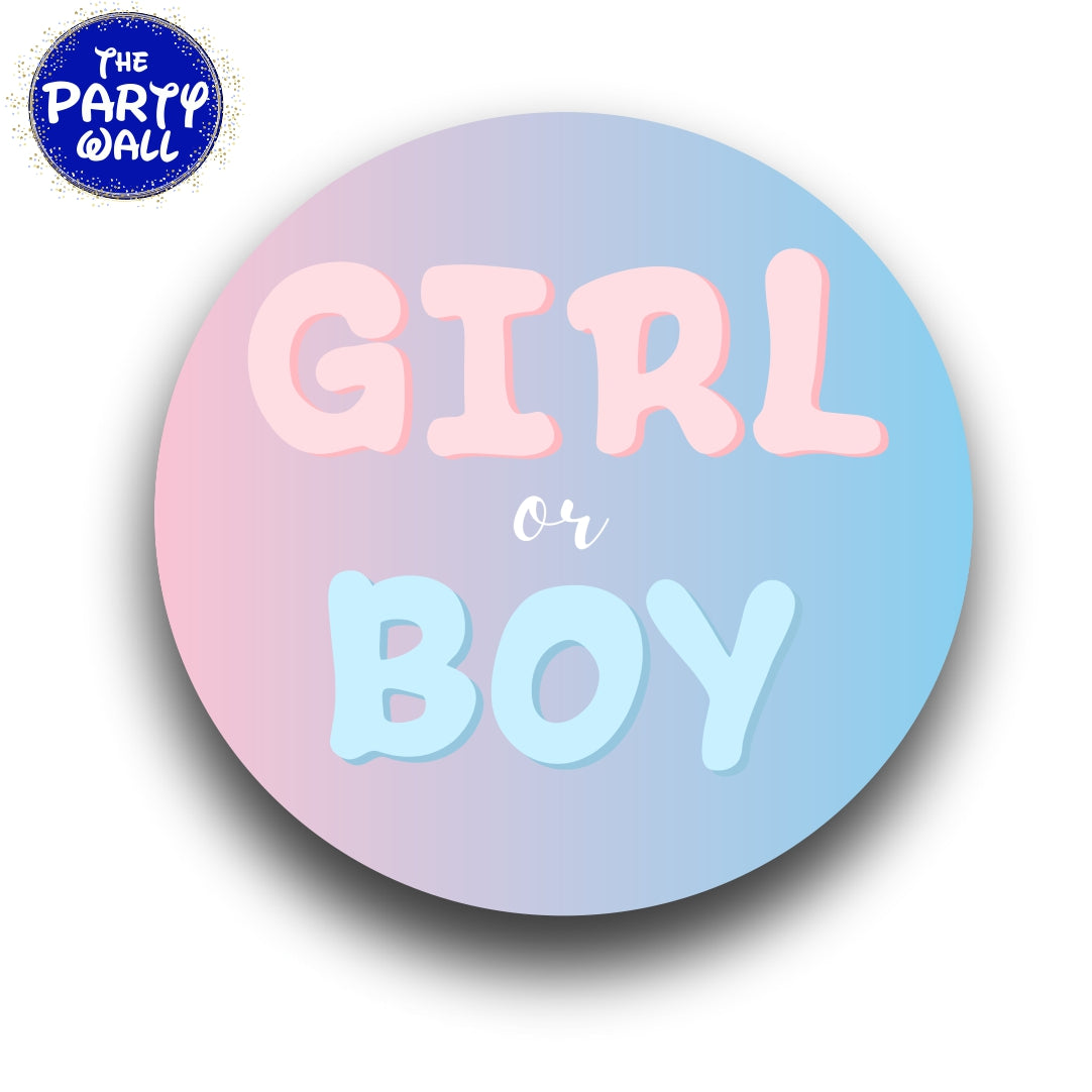 Revelación de Sexo - Funda para mampara circular