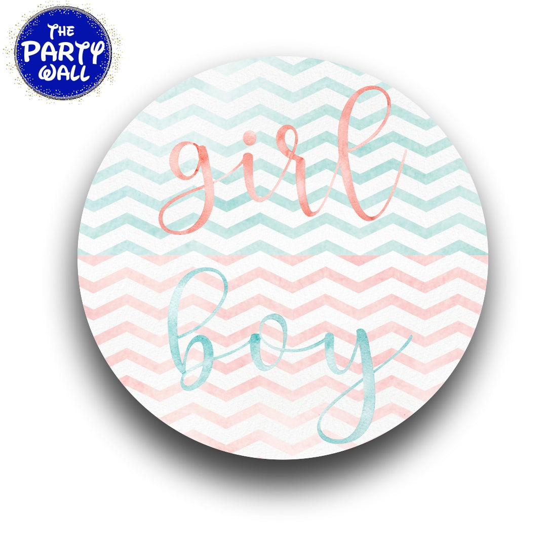 Revelación de Sexo - Funda para mampara circular