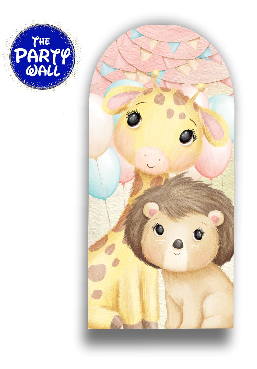 Safari Cute - Funda para mampara de punta redonda