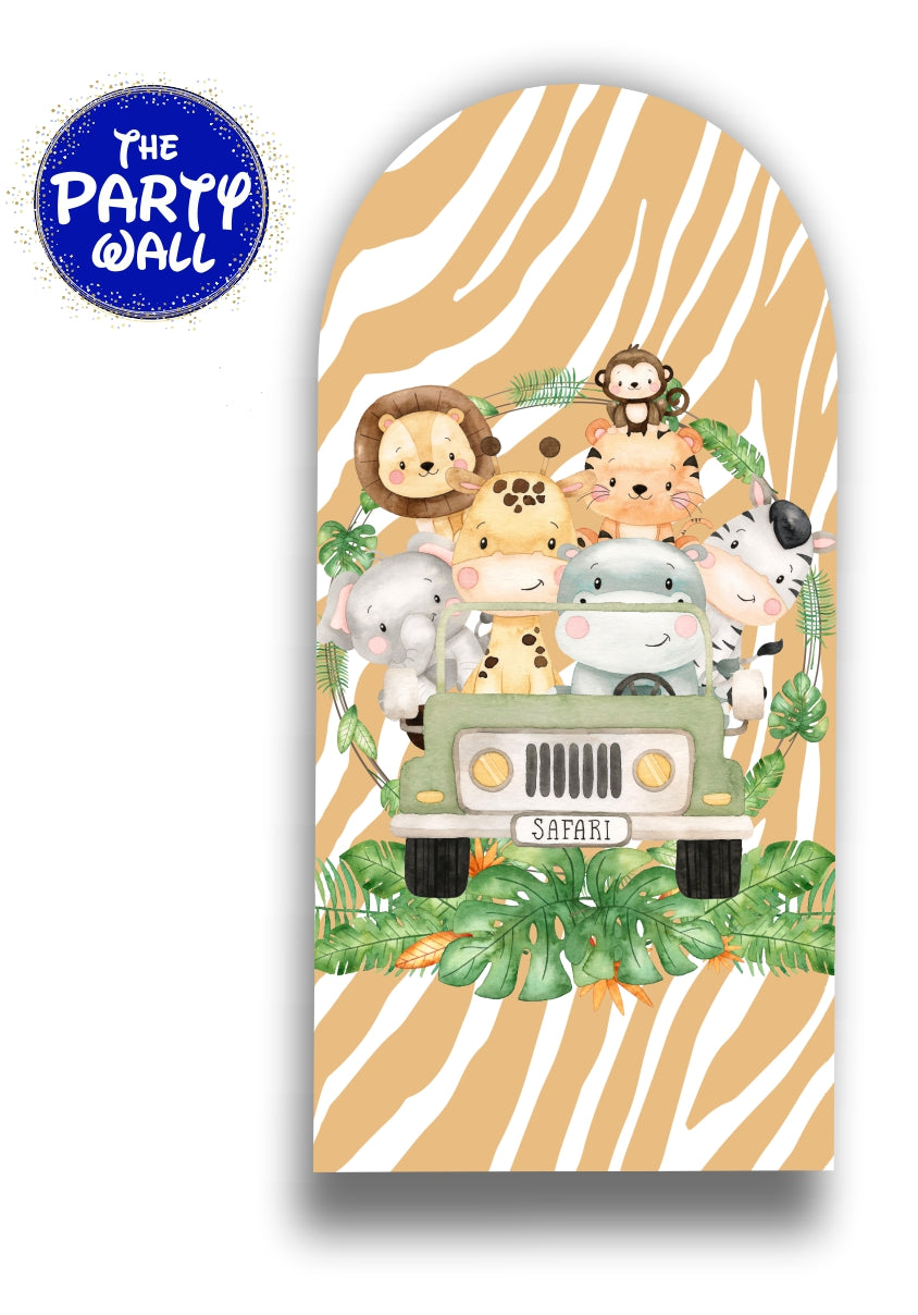 Safari Cute - Funda para mampara de punta redonda