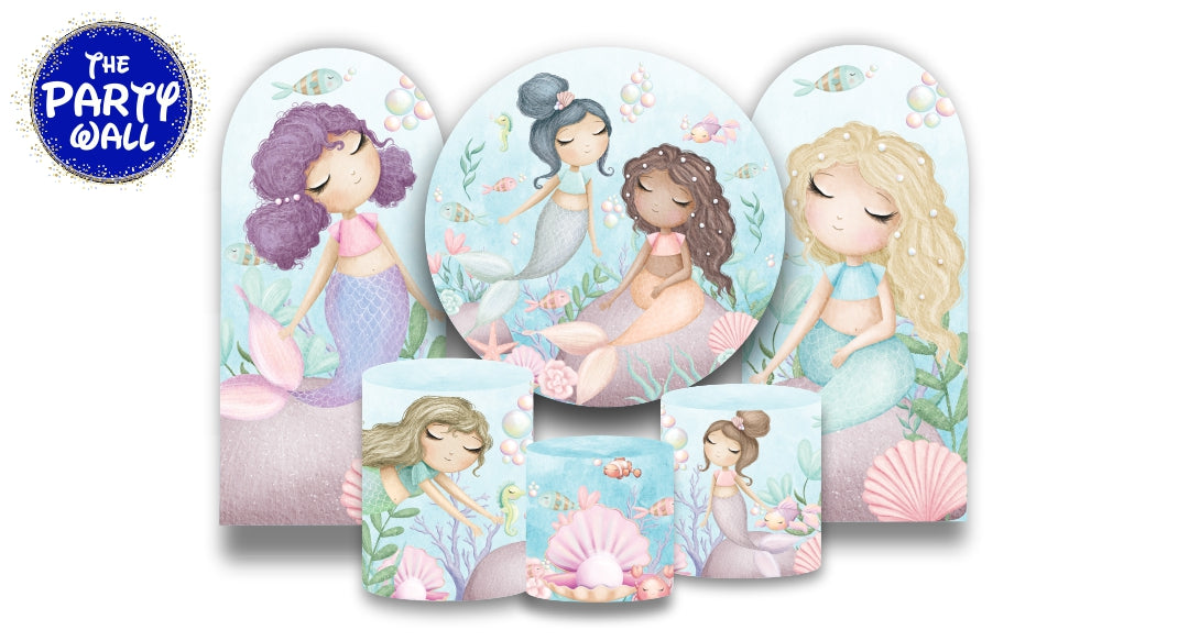 Sirenas Cute - Fundas para set + 2 complementos