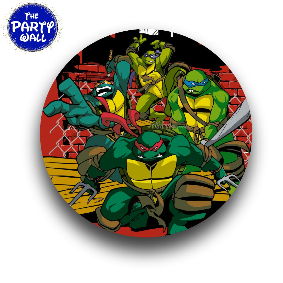 Tortugas Ninja - Funda para mampara circular
