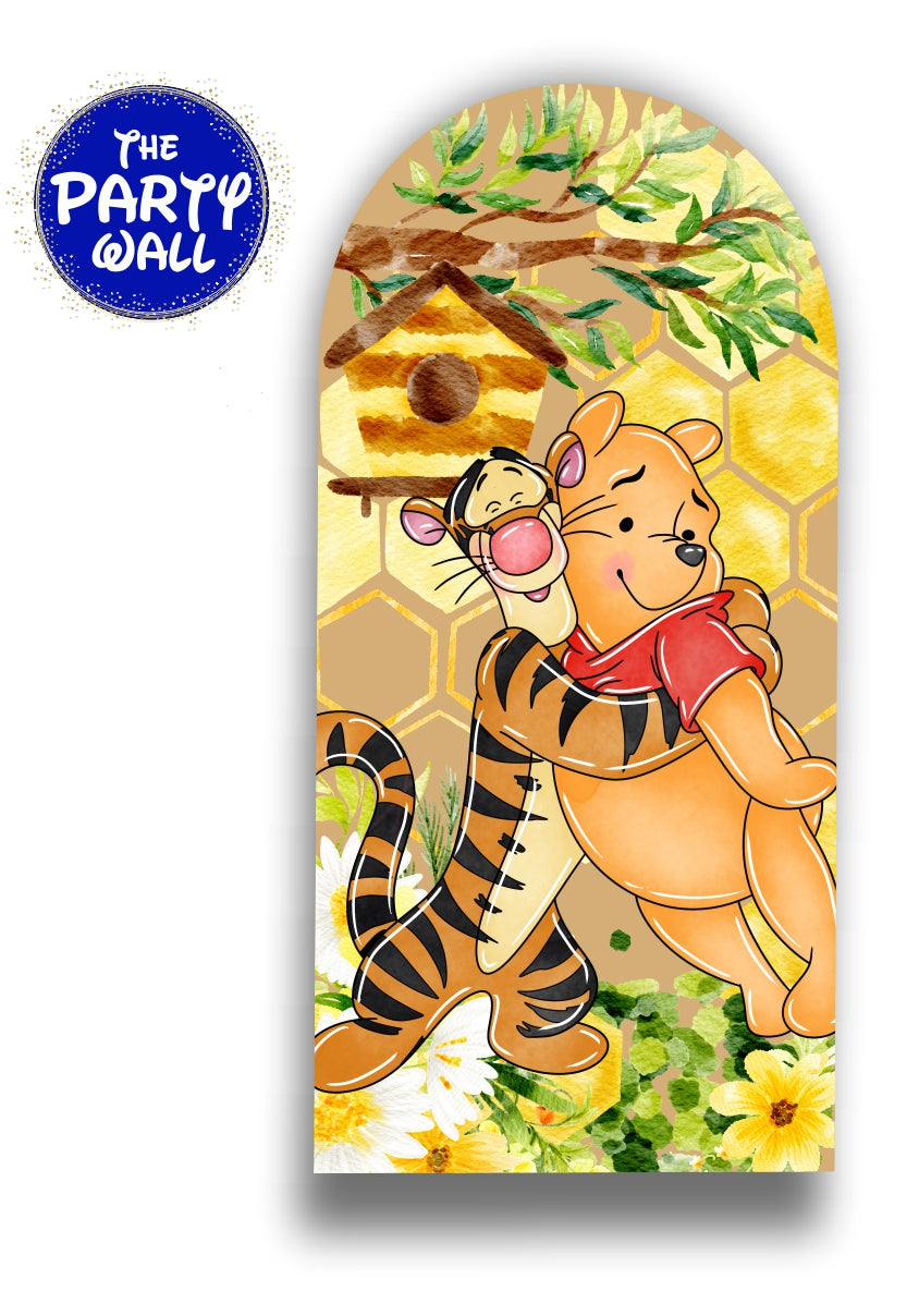 Winnie Pooh - Funda para mampara de punta redonda