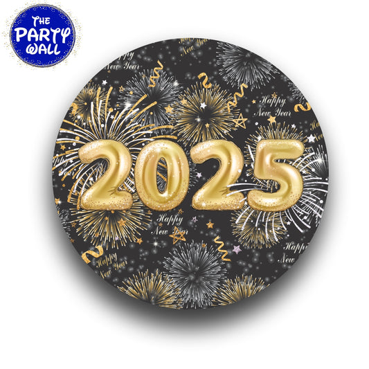 Año Nuevo - Funda para mampara circular