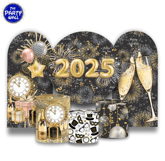 Año Nuevo - Fundas para set + 2 complementos