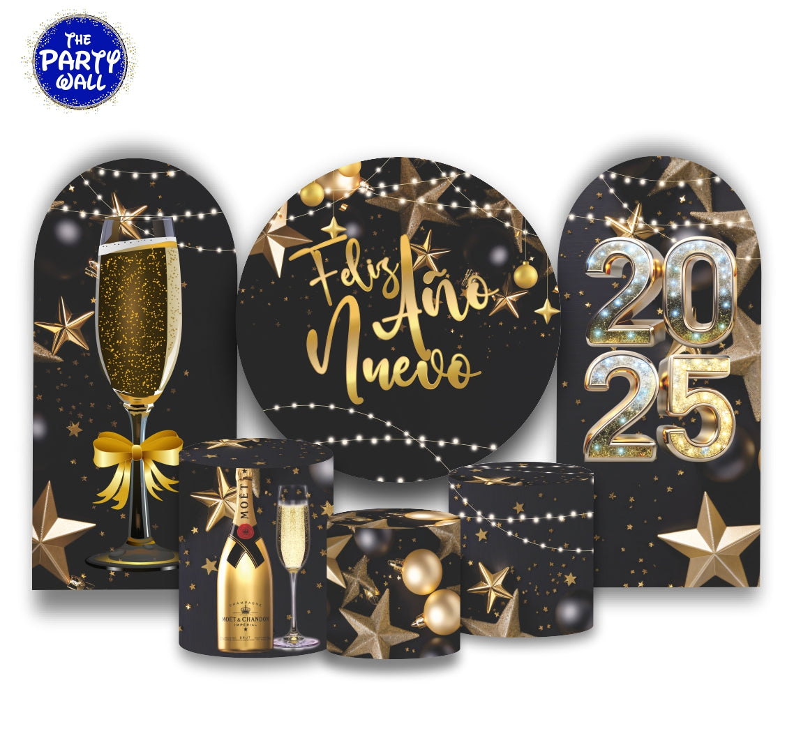 Año Nuevo - Fundas para set + 2 complementos