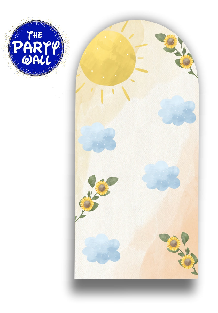 Arcoíris Boho - Funda para mampara de punta redonda