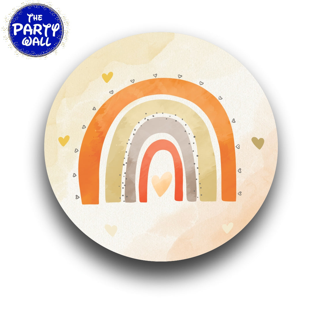 Arcoíris Boho - Funda para mampara circular