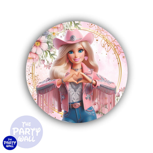 Barbie - Funda para mampara circular