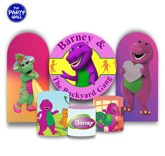 Barney - Fundas para set + 2 complementos