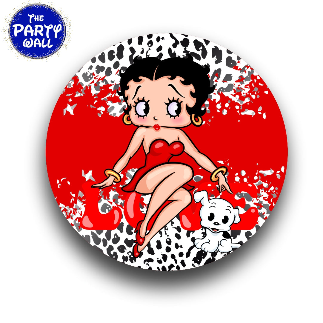Betty Boop - Funda para mampara circular