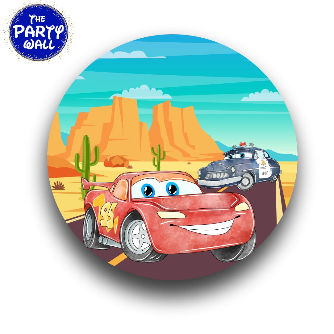 Cars - Funda para mampara circular