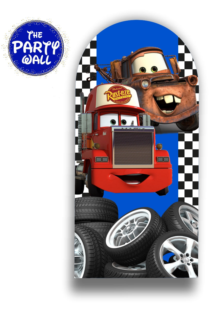 Cars - Funda para mampara de punta redonda