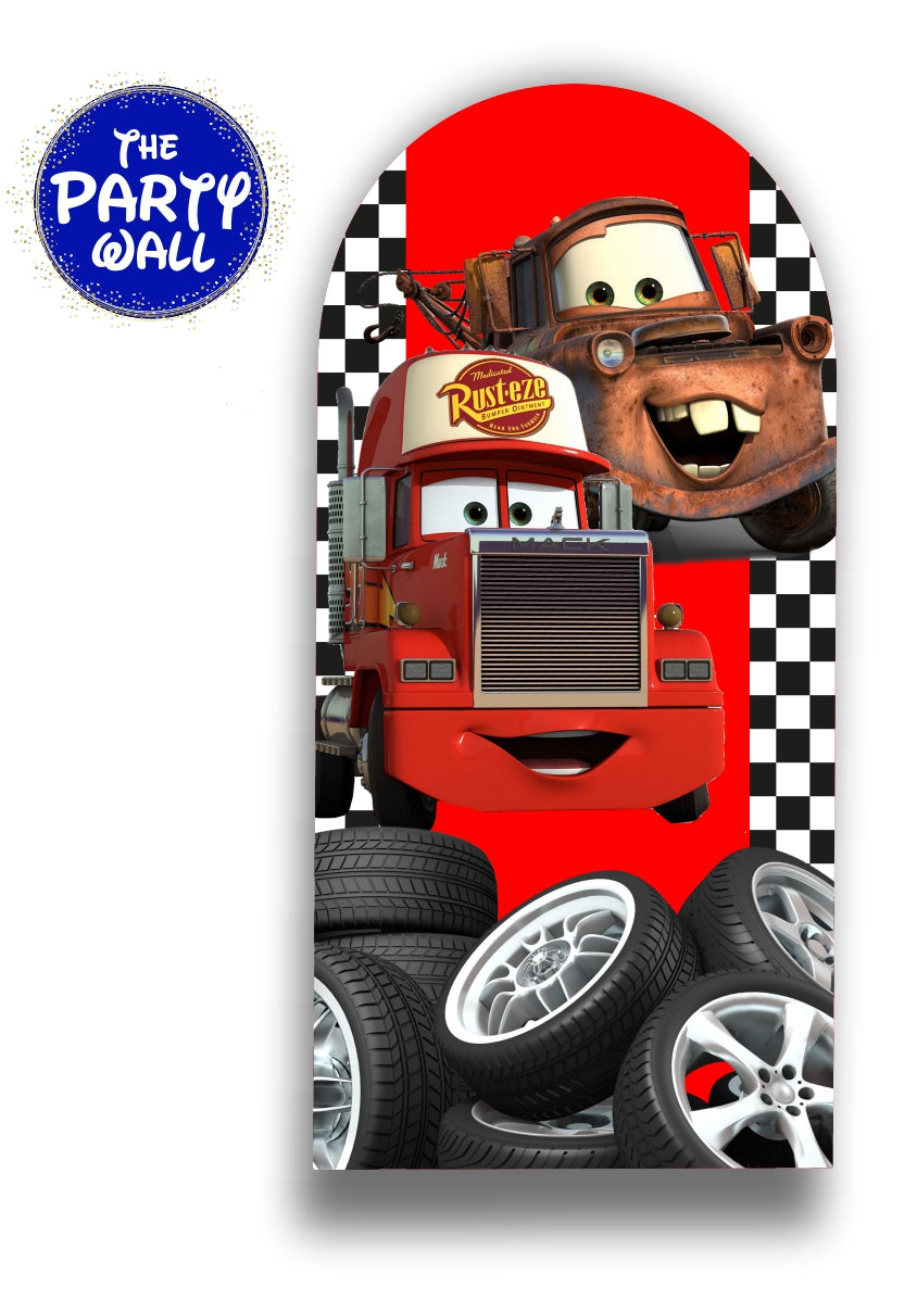 Cars - Funda para mampara de punta redonda