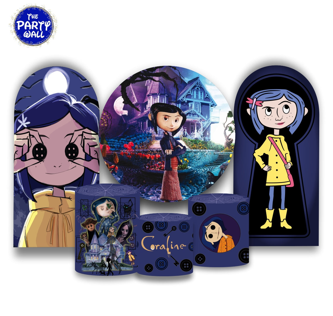 Coraline - Fundas para set + 2 complementos