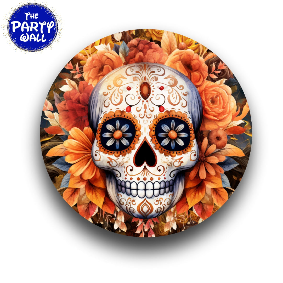 Dia de Muertos - Funda para mampara circular