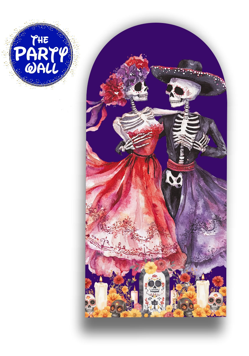 Dia de Muertos - Funda para mampara de punta redonda