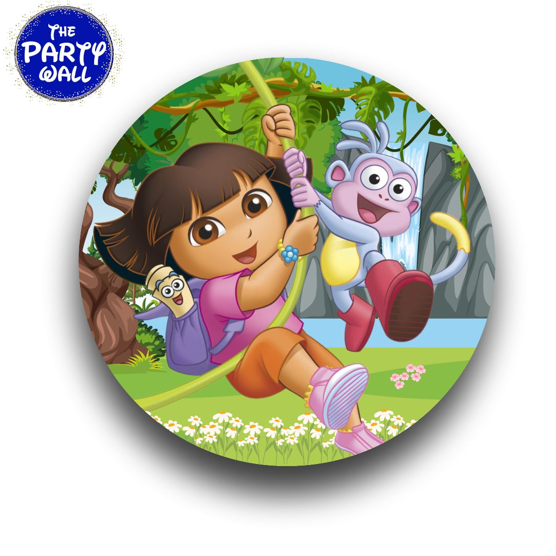 Dora la Exploradora - Funda para mampara circular