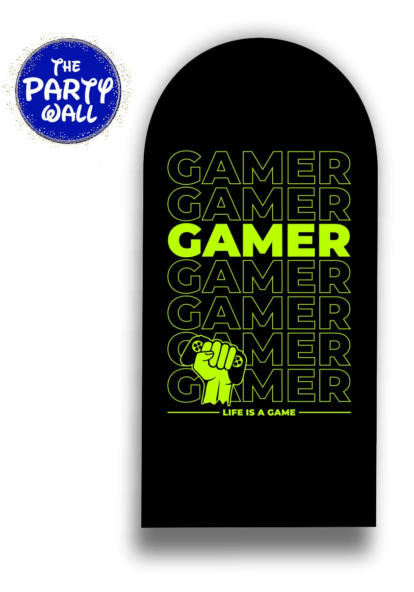 Gamer - Funda para mampara de punta redonda