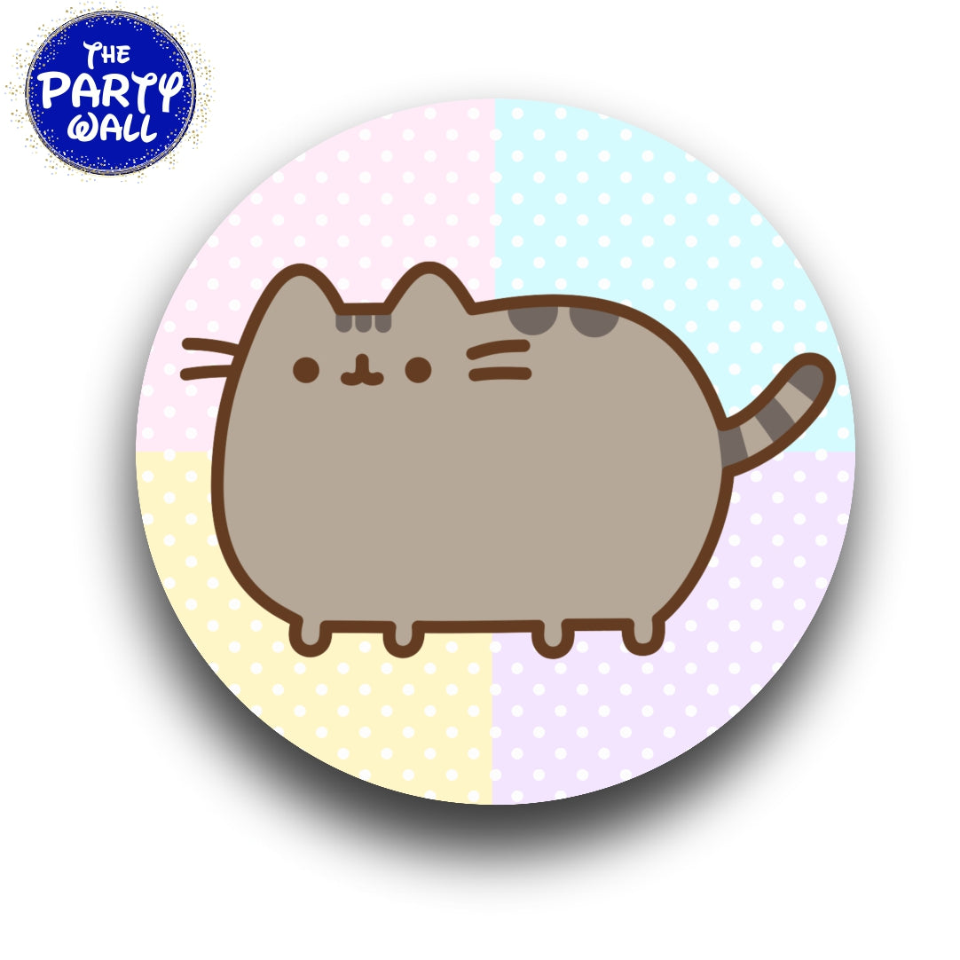 Gato Pusheen - Funda para mampara circular