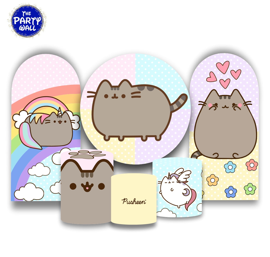 Gato Pusheen - Fundas para set + 2 complementos