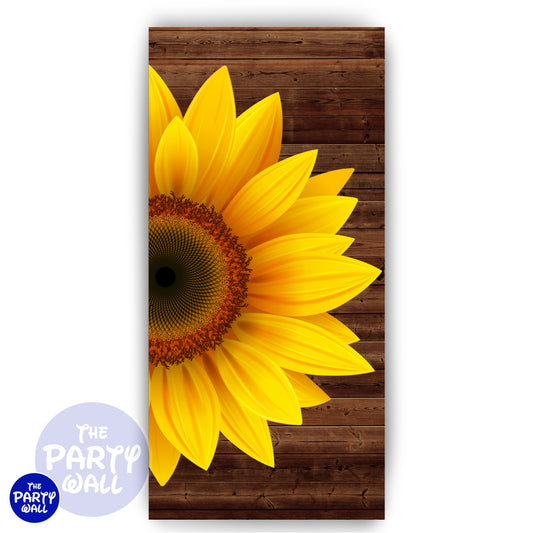Girasoles - Funda para mampara de punta redonda