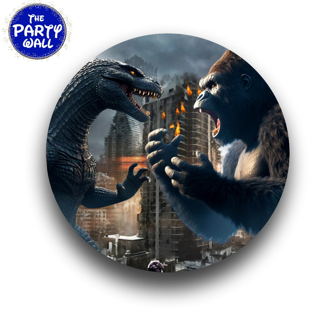 Godzilla vs. King Kong - Funda para mampara circular